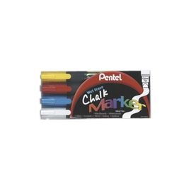 PENTEL CHALK MARKERS PK4 ASST