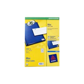 Avery Mini Inkjet Label 189 per Sheet Pack of 25 J8658-25