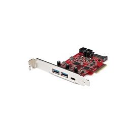 5-Port USB PCIe Card, 10Gbps USB 3.1 Gen 2 PCIe Card, 1 USB-C/2 USB-A, Internal Header (2x 5Gbps USB), USB C PCI Express Card