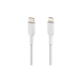 BELKIN USB-C/LIGHTNING CABLE 2M BRAIDED WHITE