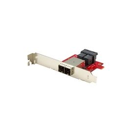 Mini-SAS Adapter - Dual SFF-8643 to SFF-8644 - with Full and Low-Profile Brackets - 12Gbps