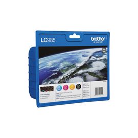 INK CARTRIDGE LC985VALBP VALUE PACK (BK,C,M,Y) BLISTER