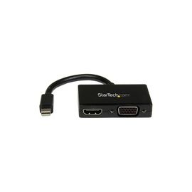 Travel A/V adapter: 2-in-1 Mini DisplayPort to HDMI or VGA converter