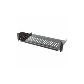19'' CANTILEVER SHELP 2U 250MM DEPTH BLACK