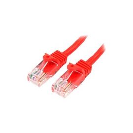 10m Red Cat5e Patch Cable with Snagless RJ45 Connectors - Long Ethernet Cable - 10 m Cat 5e UTP Cable