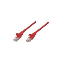 INTELLINET Netzwerkkabel Cat5e SF/UTP CCA Cat5e kompatibel 0,25m Rot RJ-45 Stecker / RJ-45 Stecker