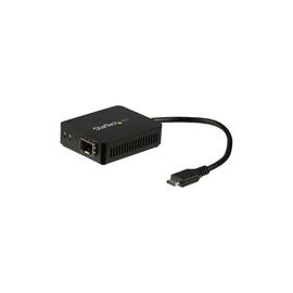 USB C to Fiber Optic Converter - Open SFP - USB 3.0 Gigabit Ethernet Network Adapter for Laptops and Tablets - Windows / Mac / Linux - SFP Adapter