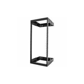 24U 19" Wall Mount Network Rack - Adjustable Depth 12-20" Open Frame for Server Room /AV/Data/Computer Equipment w/Cage Nuts