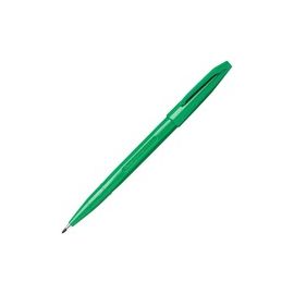 Sign Pens, Fiber Tip, Bold Point, 12/PK, Green Barrel/Ink