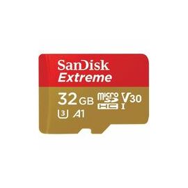 SANDISK EXTREME MICROSDHC 32GB CARD WITH ADAPTER