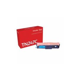 Everyday Toner High Yield Cyan cartridge equivalent to BROTHER TN-247C for use in: Brother HL-L3210, L3230, L3270; DCP-L3510, L3517, L3550; MFC-L3710, L3730, L3750, L3770