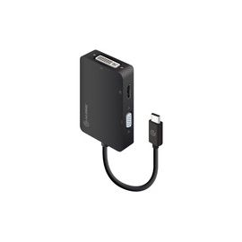 ALOGIC 3-IN-1 USB-C TO HDMI DVI VGA ADAPTER - MALE TO 3-FEMALE