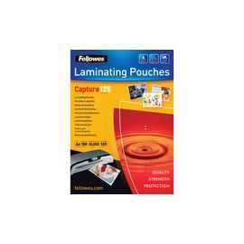 FELLOWES 53074 A4 125MIC POUCH (100 PACK)