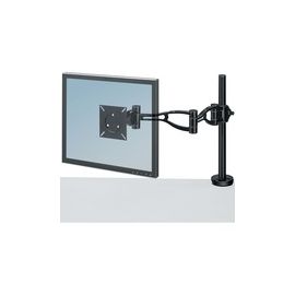 Depth Adjust Monitor Arm, 21"x24"x4-3/8" , Black