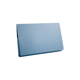 Guildhall Document Wallet Full Flap 315gsm Capacity 35mm Foolscap Blue Ref PW2-BLUZ [Pack 50]