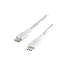 LIGHTNING/USB-C CABLE MFI ZERTIGIZIERT 1M WHITE
