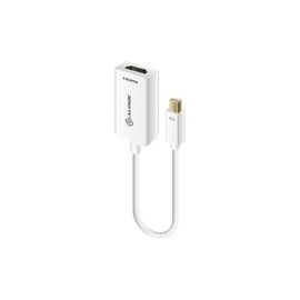 PREMIUM 15CM MINI DISPLAYPORT TO HDMI ADAPTER - MALE TO FEMALE - WHITE