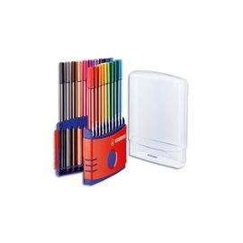 STABILO Boite ronde en plastique de 20 feutres de coloriage coloris assortis COLOR PARADE PEN 68