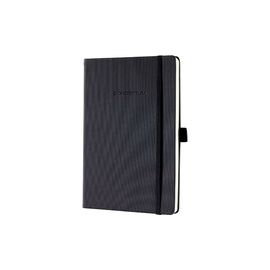 SIGEL NOTEBOOK LINED 148X213X20MM BLK