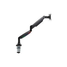 One-Touch Height Adjustable Single Monitor Arm - Black
