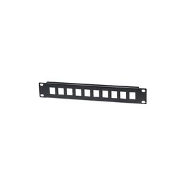 10IN BLANK PATCH PANEL 1U 10-PORT BLACK