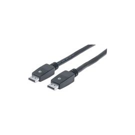 DISPLAYPORT CABLE 4KX2K/60HZ -10M MALE/MALE 10.8 GBPS BLACK
