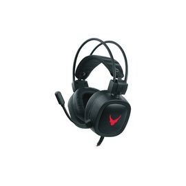 GAMING USB HEADSET LED MIC- RUGGED BLACK/RED