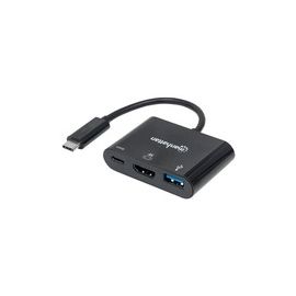 USB TYPEC HDMI DOCKCONVERTER USB 3.1 FEMALES MULTIPORT BLK