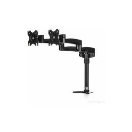 Articulating Dual Monitor Arm - Grommet / Desk Mount with Cable Management & Height Adjust