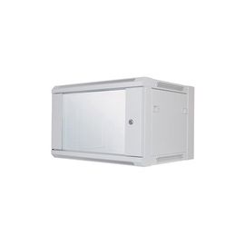 19IN WALLMOUNT CABINET 6U -370X570X450MM FLATPACK GREY