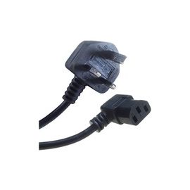 2m Right angled IEC to 13 amp mains power cable
