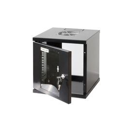 10IN WALLMOUNT CABINET 6U- 320X300X300MM ASSEMBLED BLACK
