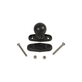 BALL D-SIZE 2.25 FLAT 2.5 CLAMP BASE