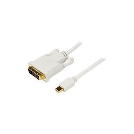 3 ft Mini DisplayPort to DVI Adapter Converter Cable - Mini DP to DVI 1920x1200 - White