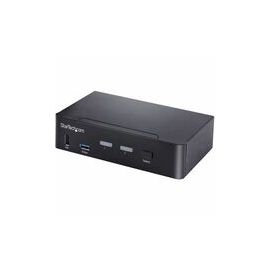 2 PORT USB C KVM DP SWITCH -  PERP4K 60HZ 3.5MM & USB AUDIO
