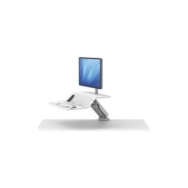 Ultimate flexibility with TriMotion™: 180rotation at the base, 90vertical adjustment, 180 worksurface rotation
