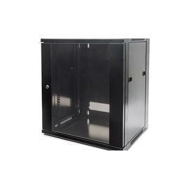 19IN WALLMOUNT CABINET 9U -500X570X600MM FLATPACK BLACK