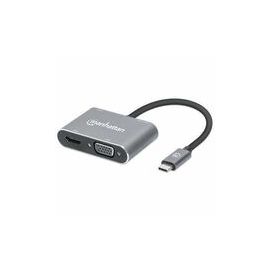 USB-C DOCK/HUB 4-PORT- HDMI/USB-A/USB-C/VGA WITH 87W PD