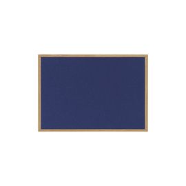 Earth-It Recycled Blue Felt Notice Board with Wood Effect Frame W1200XH900mm Ref RFB1443233