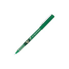 Pilot V7 Rollerball Pen Needle Tip 0.7mm Line 0.5mm Green Ref V704 [Pack 12]