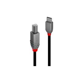 1M USB 2.0 TYPE C TO B CABLE ANTHRA LINE