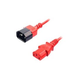 LINDY 1m IEC Verlaengerung, rot