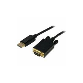 6 ft DisplayPort™ to VGA Adapter Converter Cable - DP to VGA 1920x1200 - Black
