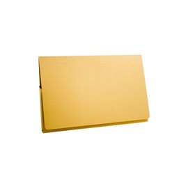 Guildhall Document Wallet Full Flap 315gsm Capacity 35mm Foolscap Yellow Ref PW2-YLWZ [Pack 50]
