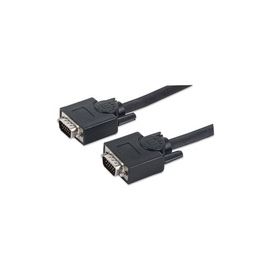MANHATTAN SVGA Monitorkabel HD15 Stecker auf HD15 Stecker 30m schwarz im Polybag