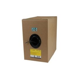 1000 ft Bulk Roll of Black CMR Cat5e Solid UTP Riser Cable