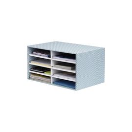 Bankers Box by Fellowes Desktop Sorter Stackable Fastfold Recycled FSC A4 Green/White Ref 4472601