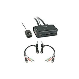 KVM SWITCH HDMI 2 PORTE COMPACT .