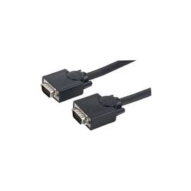 MANHATTAN SVGA Monitorkabel HD15 Stecker auf HD15 Stecker mit Ferritkernen schwarz 20 m im Polybag