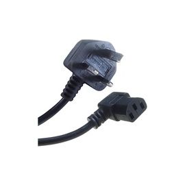 5m Right angled IEC to 13 amp mains power cable